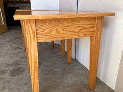 2 Oak Side Tables