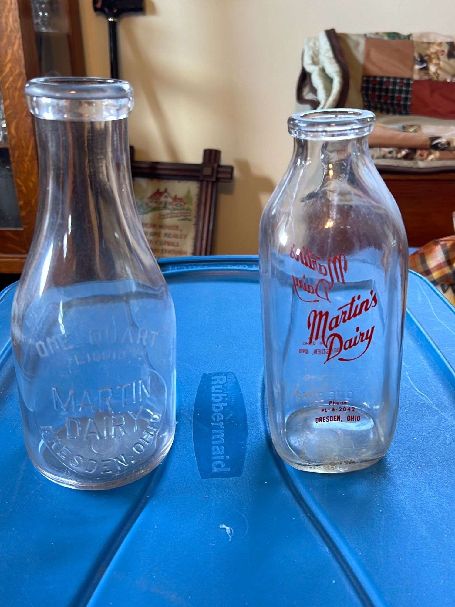 Martin Dairy Milk bottles - Kaufman Realty & Auctions