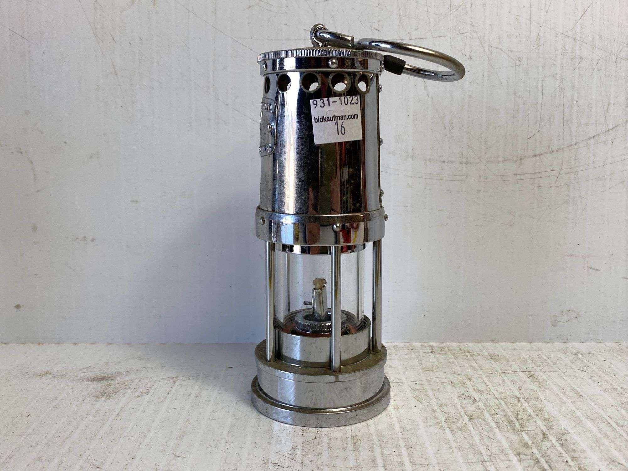 HS 20542 E. Thomas & Williams Miners Lamp - Kaufman Realty & Auctions