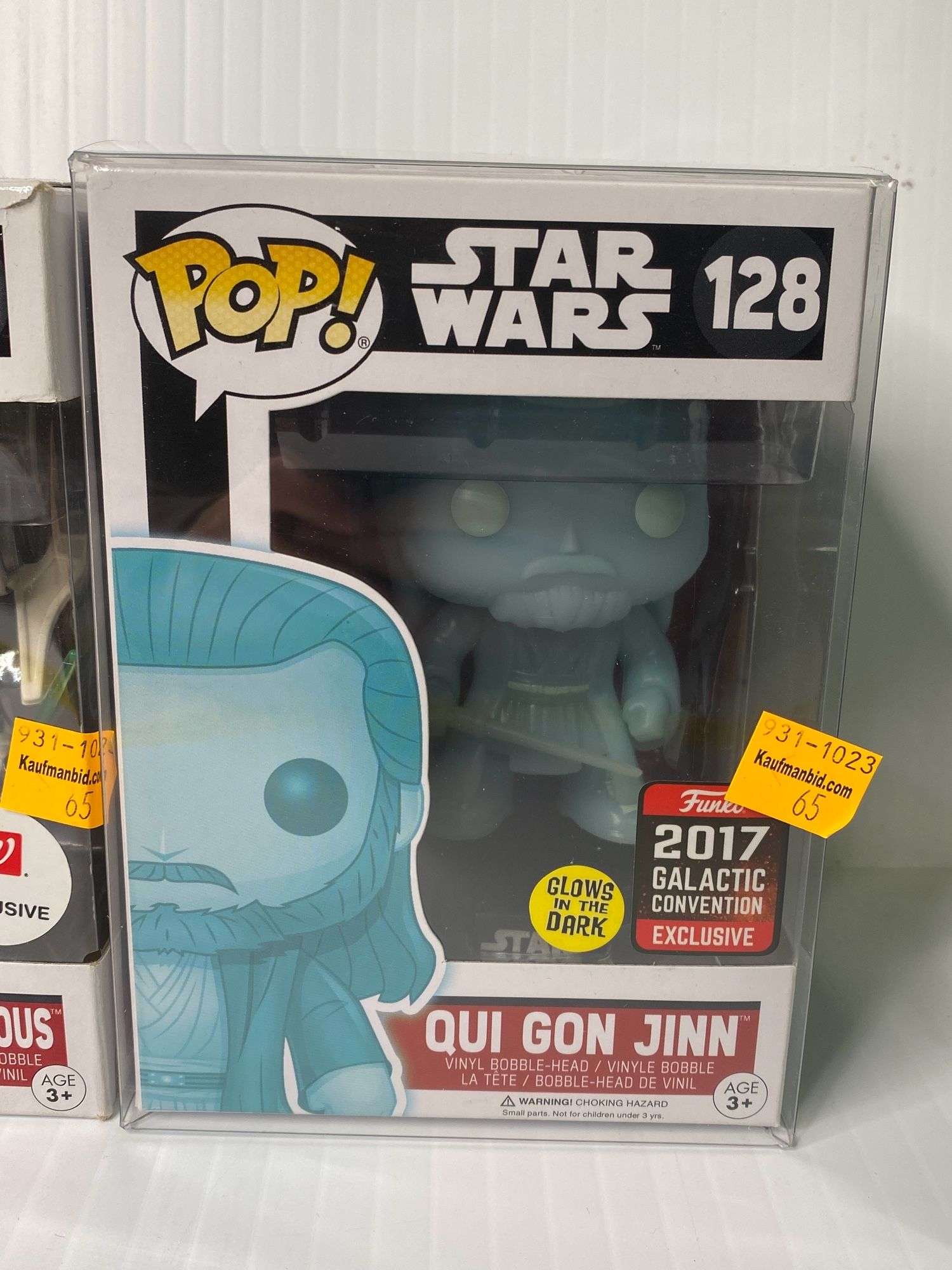 Star Wars Funko Pops General Grievous 129, & Qui Gon Jinn 128