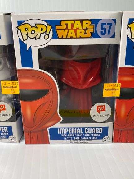 Star Wars Funko Pops Snowtrooper 56, Imperial Guard 57