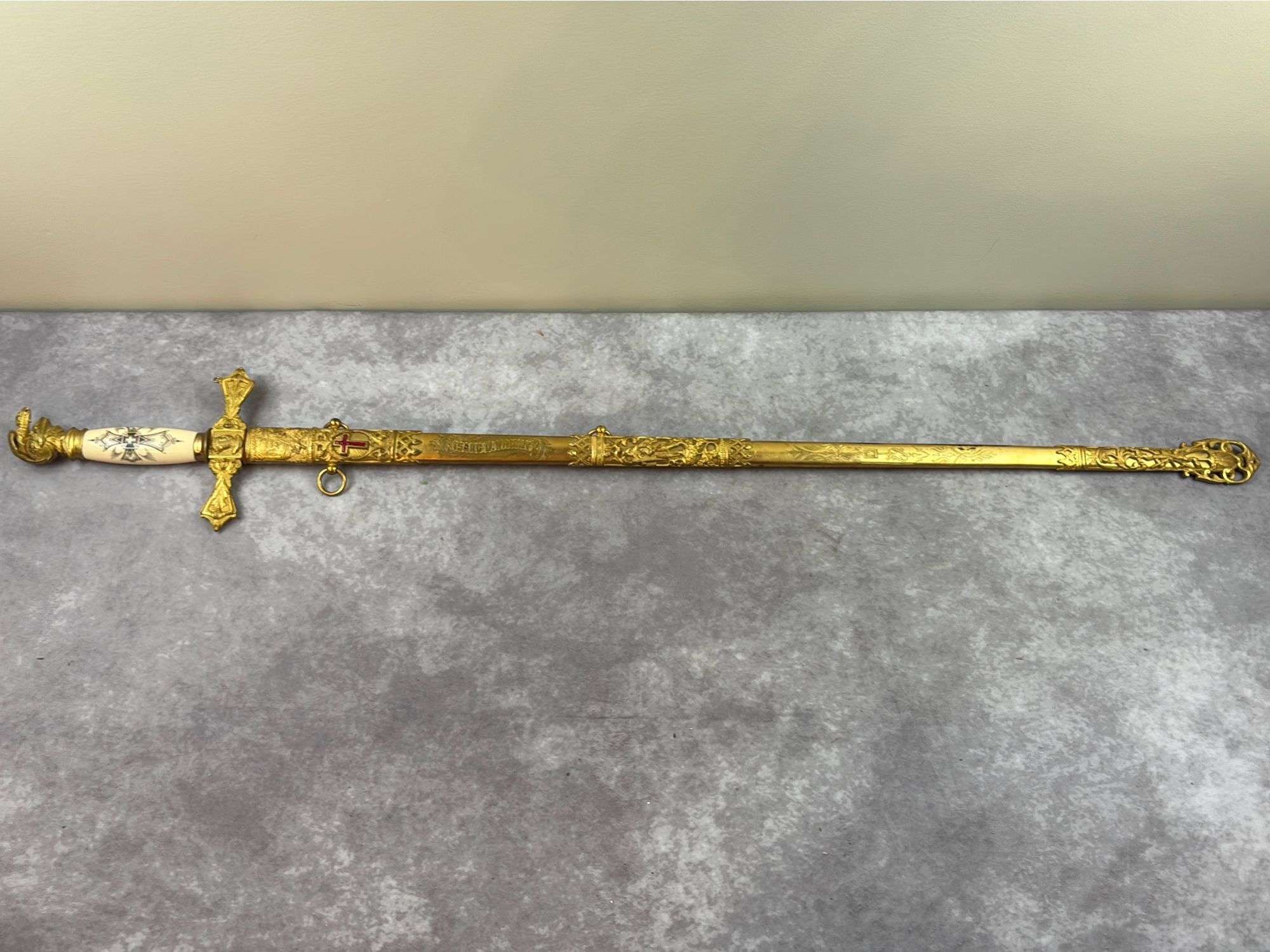 Masonic Sword ,made by Greenwood Atkinson -Isaac Wright 40”L
