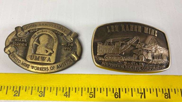Lee Ranch, Old Ben and United Mine Worker Belt Buckles - Kaufman Realty ...