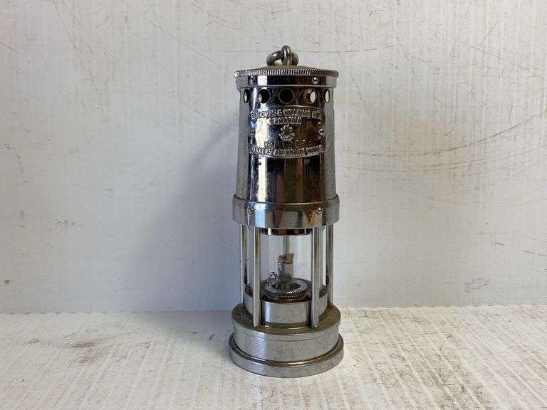 HS 20542 E. Thomas & Williams Miners Lamp - Kaufman Realty & Auctions