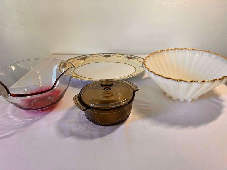 Large Serving Platter, Bowls, Small Casserole