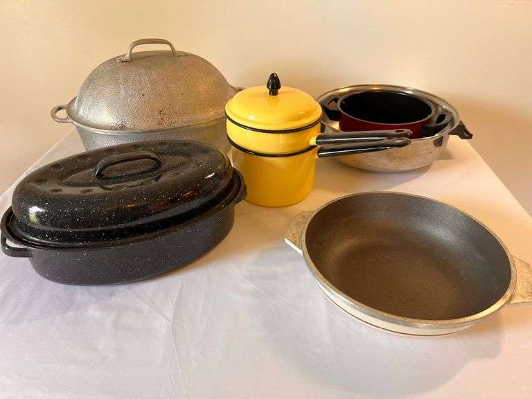 Silver Seal, Enamel & Misc Pots