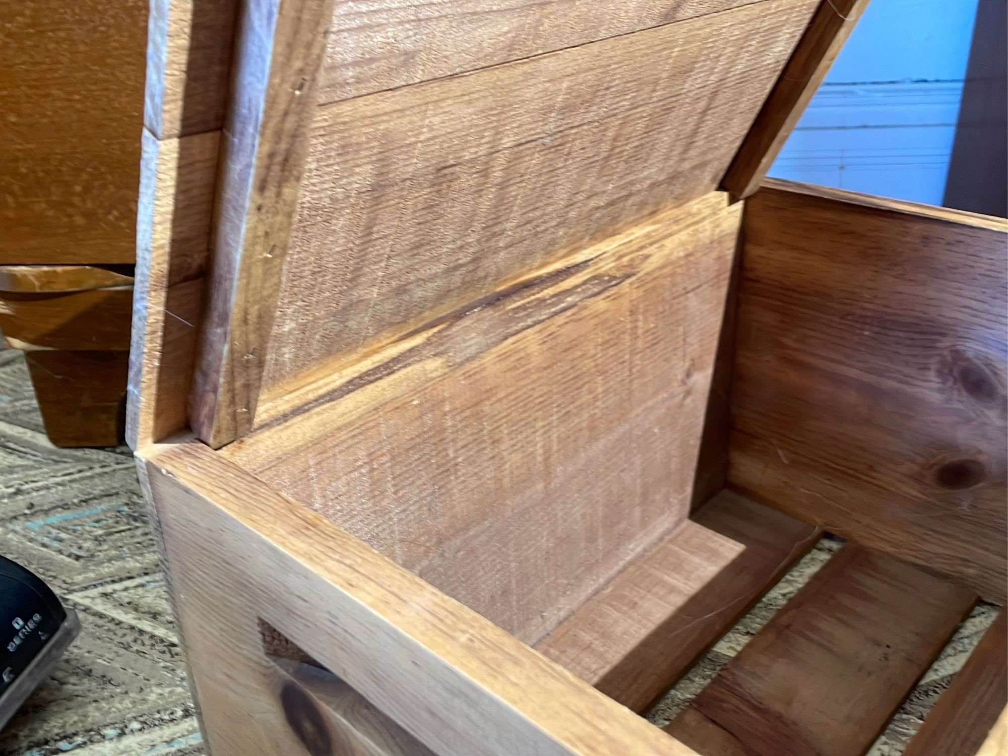 Coors ヴィンテージ木製ボックス Vintage 1989 1990 Coors Winterfest Cedar Wood Beer Crate Box