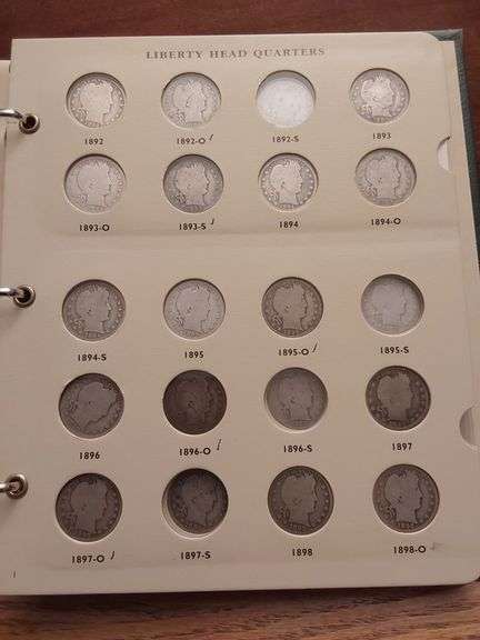 PARTIAL SET OF BARBER QUARTERS 61 DIFFERENT AVE. CIRC. - VG