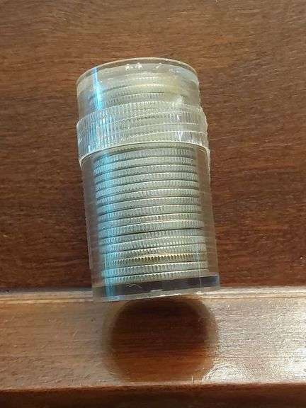 LOT OF 25-1964 ROOSEVELT DIMES UNC