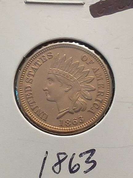 1863 BU, 1864 C/N XF INDIAN HEAD CENTS