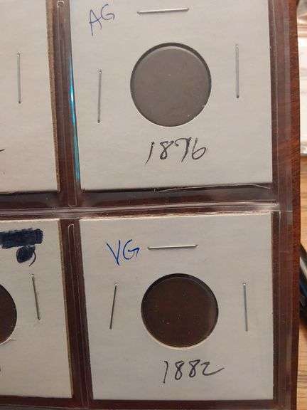 1868,73,75,76,79,80,81,82 INDIAN HEAD CENTS AG-AU