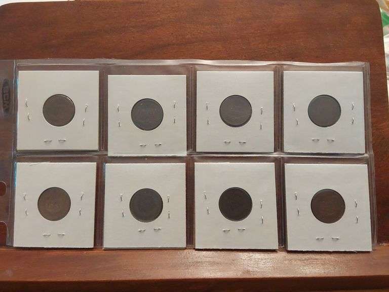 1868,73,75,76,79,80,81,82 INDIAN HEAD CENTS AG-AU