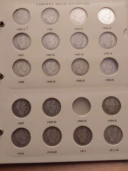 PARTIAL SET OF BARBER QUARTERS 61 DIFFERENT AVE. CIRC. - VG