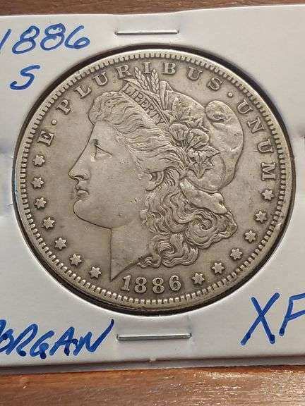 1886S MORGAN DOLLAR XF