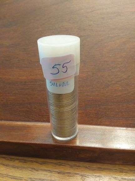 ROLL OF 50 MERCURY DIMES