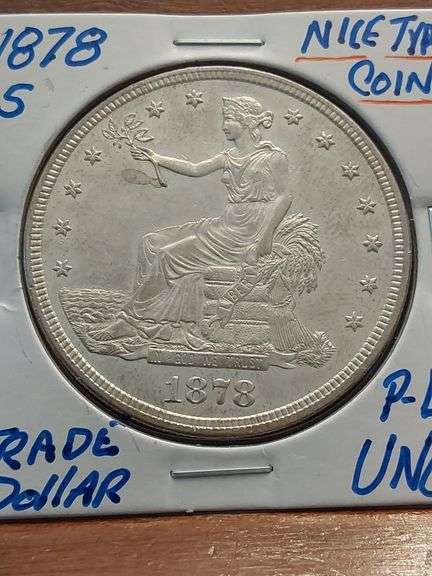 1878S TRADE DOLLAR BU PL