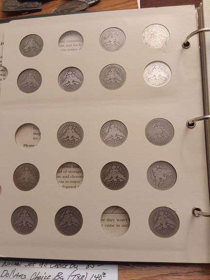 PARTIAL SET OF BARBER QUARTERS 61 DIFFERENT AVE. CIRC. - VG