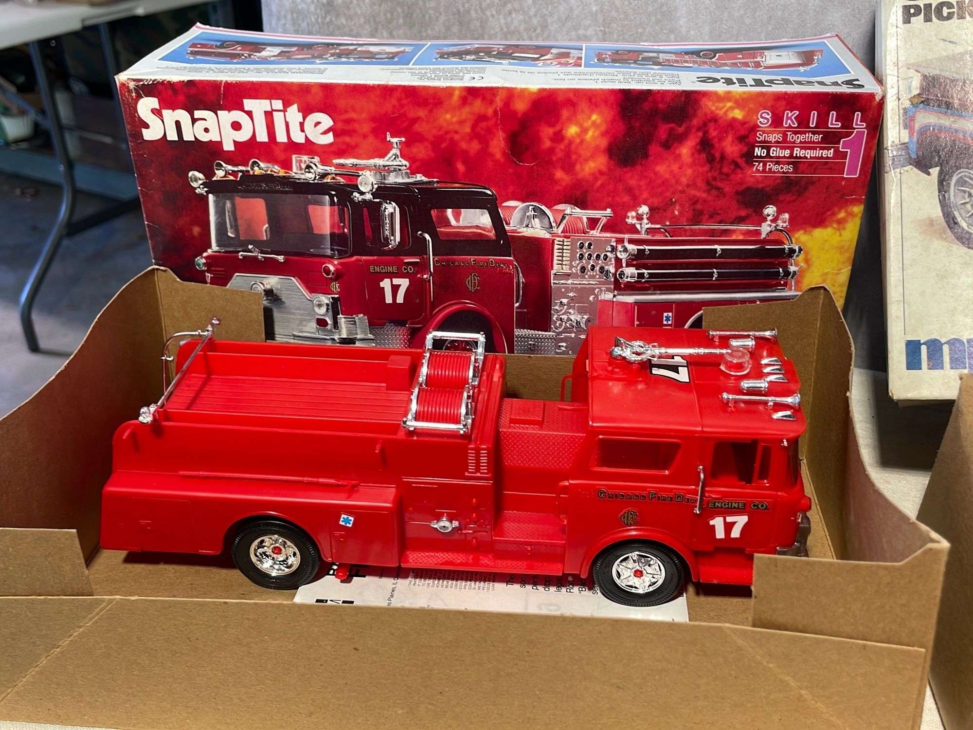 3 model kits - Dodge Viper Coupe, Ford Bronco, and Backdraft Fire Truck ...