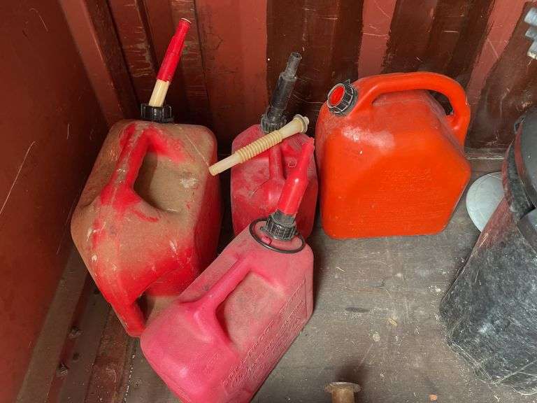 Four gas cans