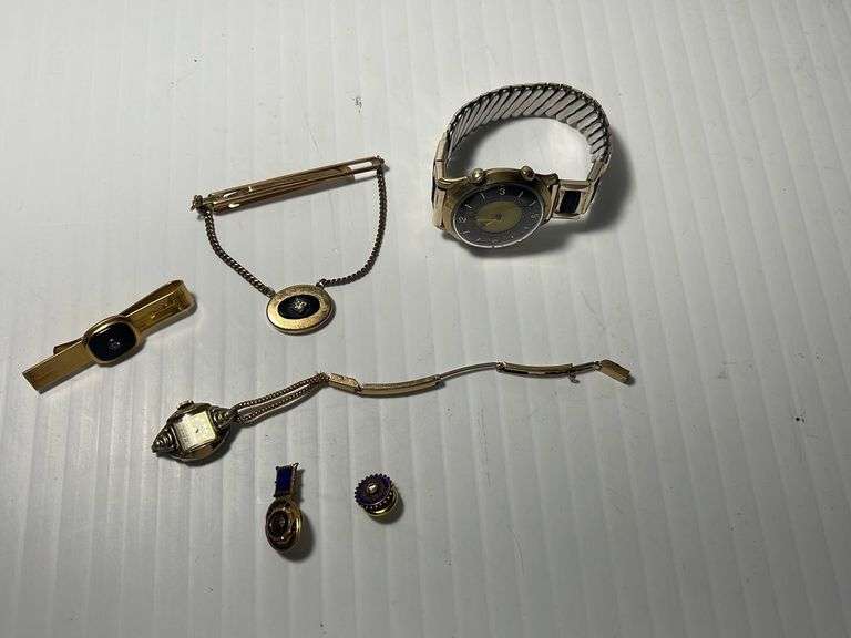 14k Pin, 10k Pin, Assorted Gold Filled Jewelry