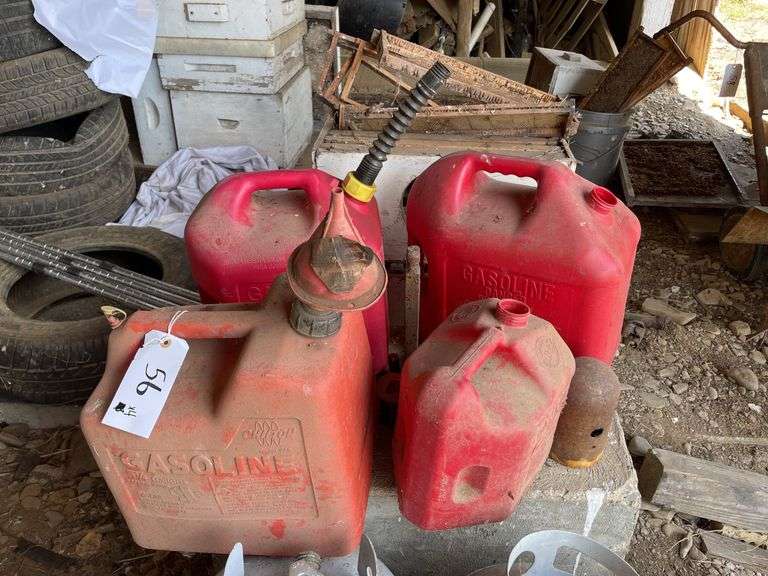 Four Gas Cans