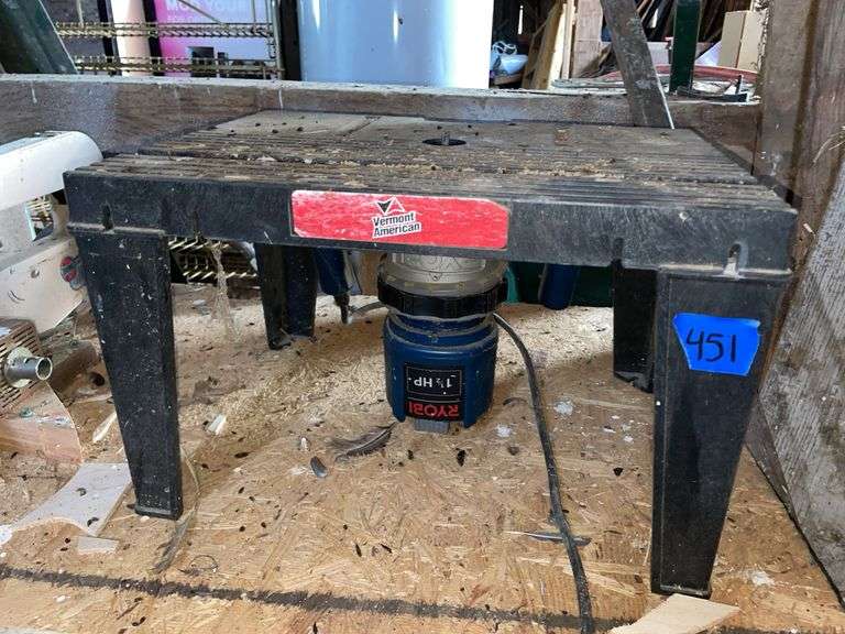 RYOBI ROUTER AND STAND - Kaufman Realty & Auctions