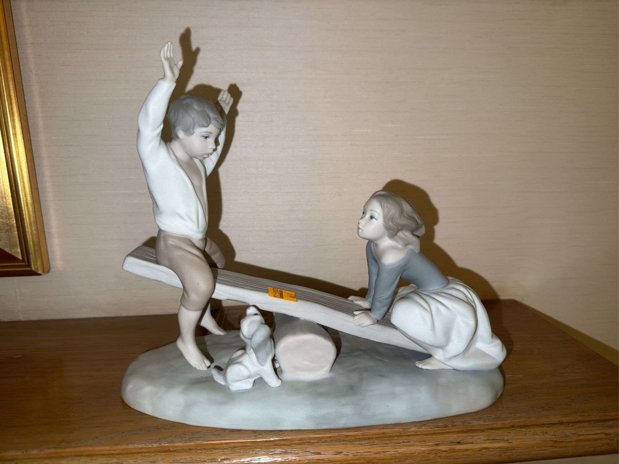 LLADRO 月に座る子供の像 6848 （Lladro, Pierrot Children