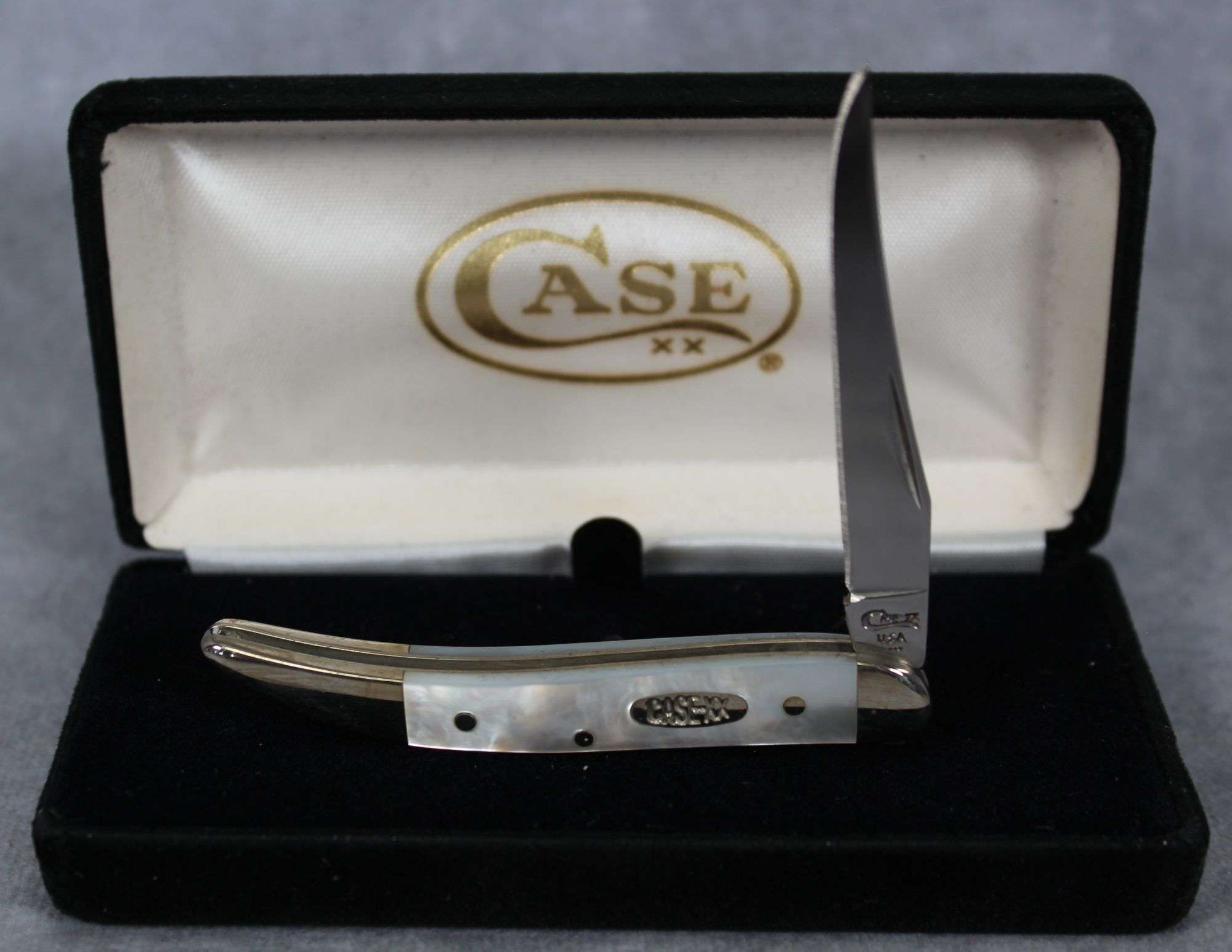1998 CASE XX MOTHER OF PEARL TINY TOOTHPICK - Kaufman Realty