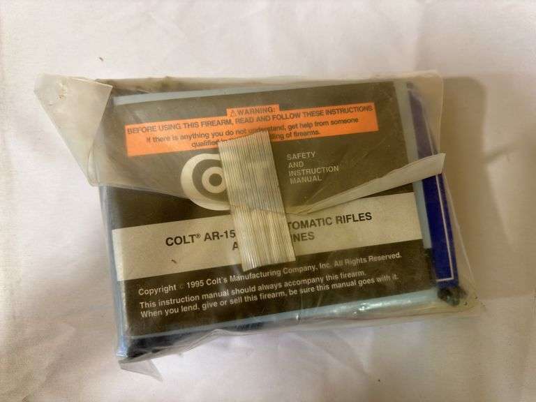 Colt AR-15 (2) 20 Round Magazines, Cleaning Rod and Straps