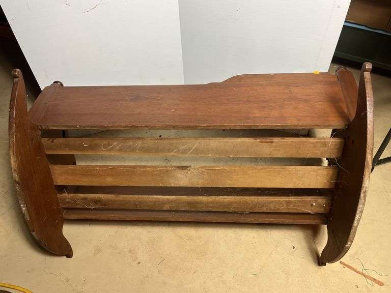 Walnut Amish Made Baby Cradle