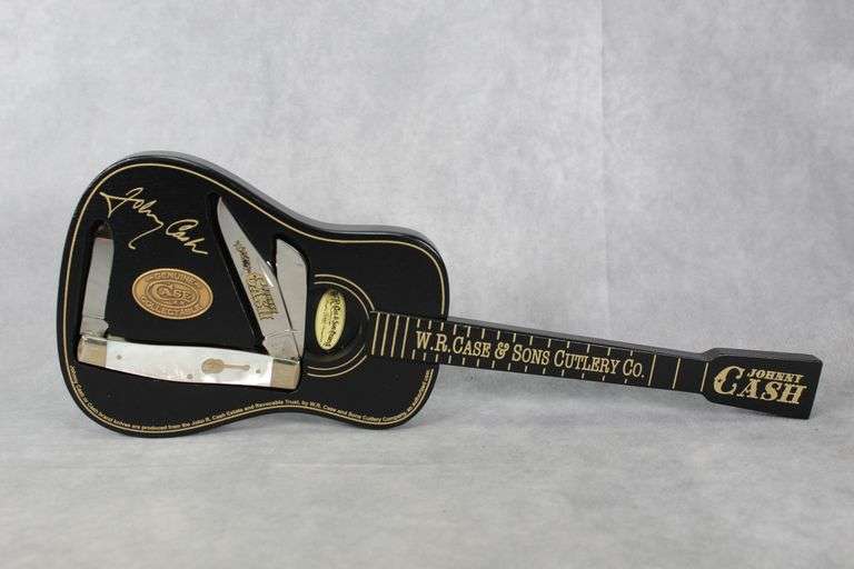 TTマウンテンコース 80周年 切手ファーストデイカバー 2008 CASE XX MOTHER OF PEARL JOHNNY CASH KNIFE IN GUITAR DISPLAY