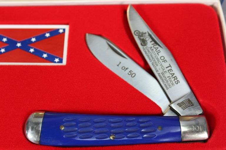 Cemetrary Trapper TRAIL OF TEARS COMMEMORATIVE TRAPPER, 1 OF 50 - Kaufman Realty & Auctions