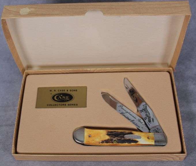 1989 CASE XX PENNSYLVANIA RED FOX LIMITED EDITION STAG TRAPPER