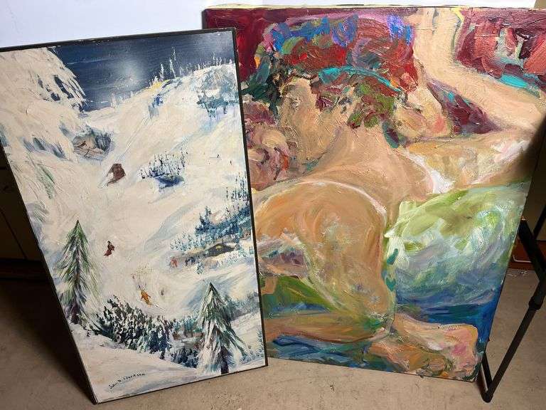 John D Clarkson and Unmarked Painting