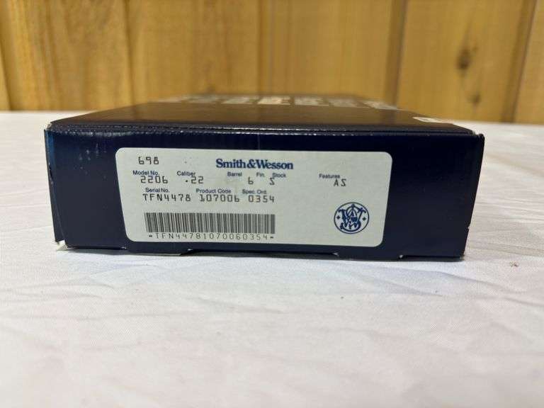 Smith and Wesson.22 Hand Gun Box