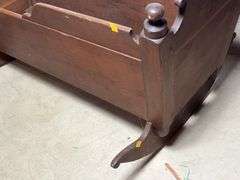 Walnut Amish Made Baby Cradle