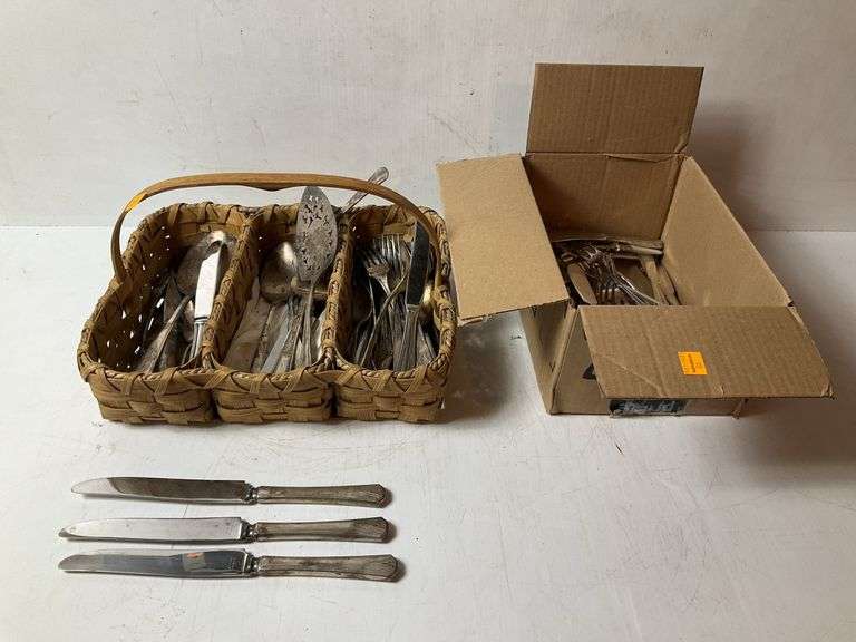 Assortment of Vintage Silverplated Flatware, Stainless, Roger’s Flatware