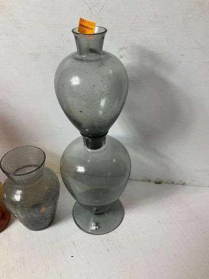 Blenko Vases, Crackle Glass Vase