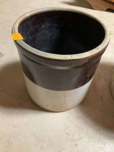 2Tone Stone Crock, #2 Crown Crock