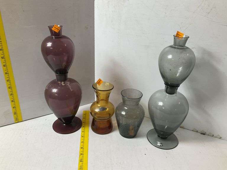 Blenko Vases, Crackle Glass Vase