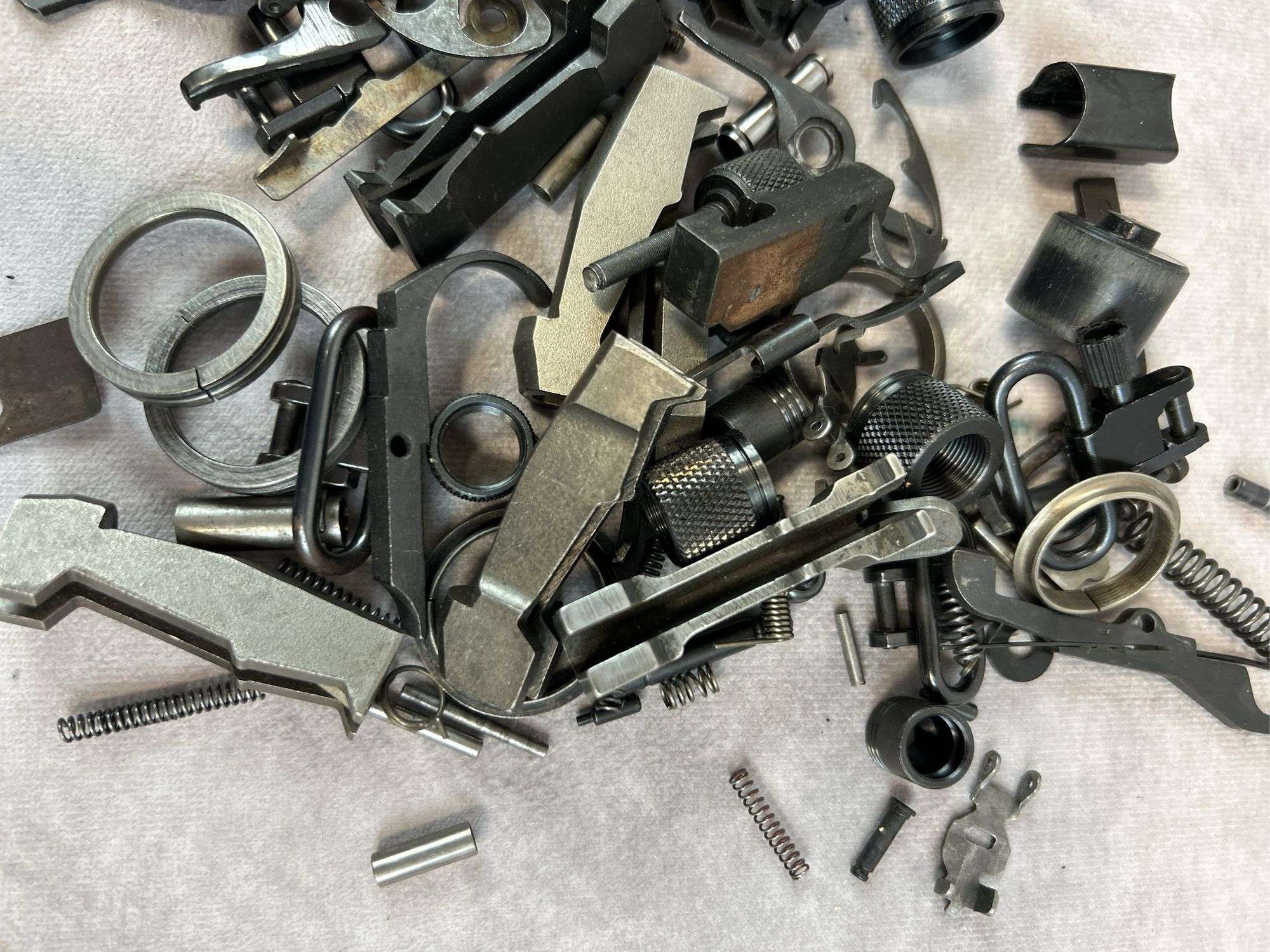 Container of Misc. Gun Parts