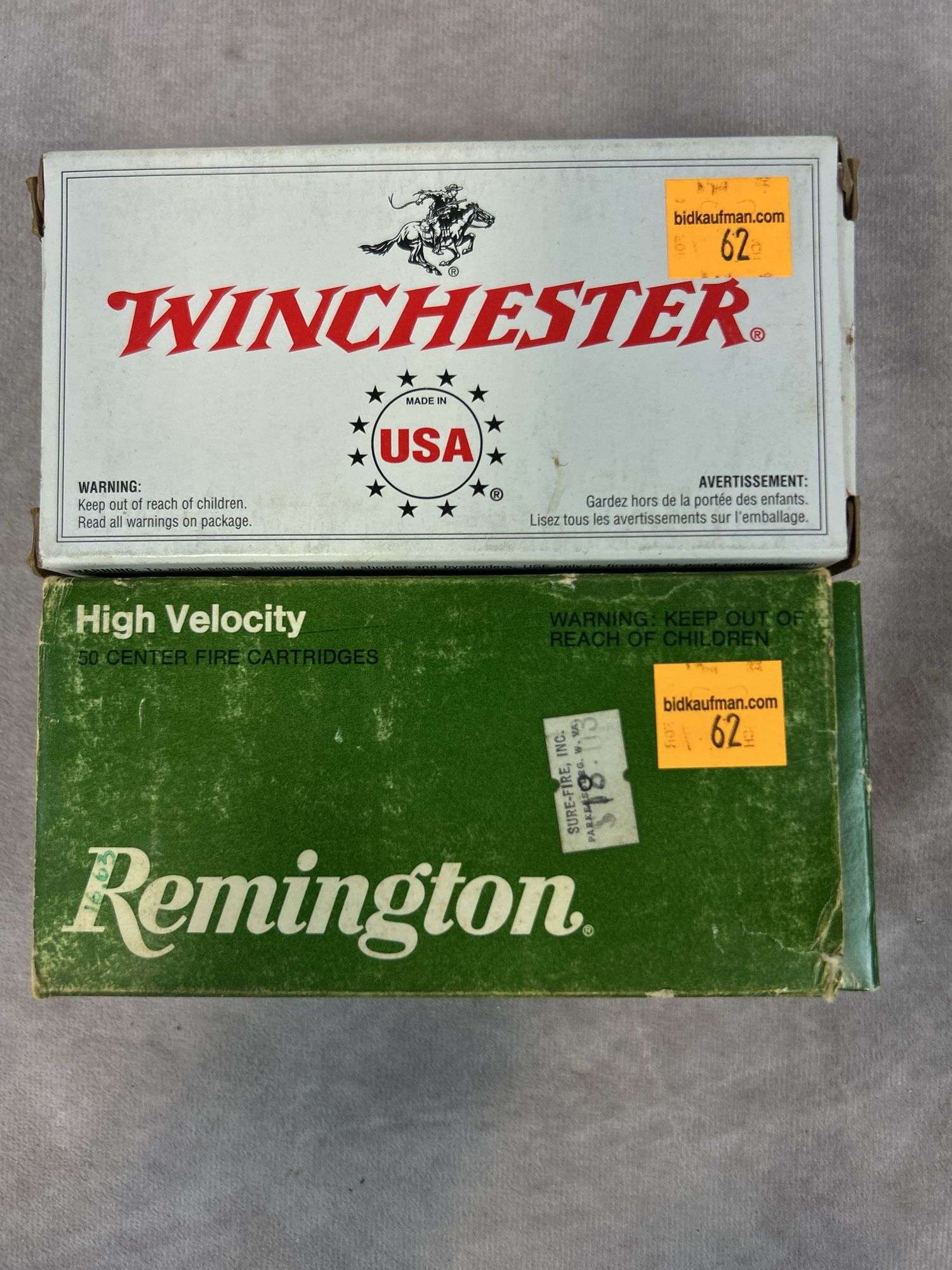 (2) Full Boxes of Winchester & Remington 357 Magnum- 125 & 158 Grain