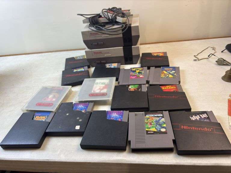 Nintendo PlayStation w/game cartridges