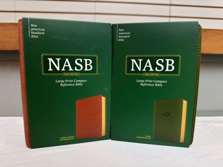 NASB Burnt Sienna Leather Touch, and NASB Olive Leather Touch