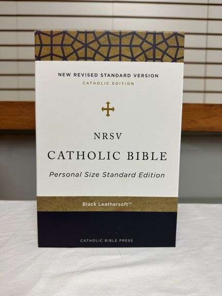 NRSV Catholic Bible Black Leather Soft