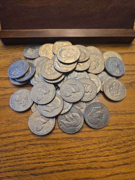 LOT OF 50 IKE DOLLARS