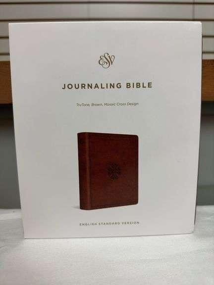 ESV Journaling Bible Brown Mosaic Cross Design