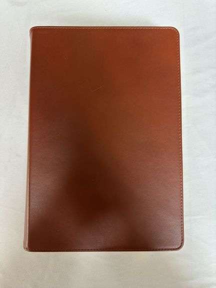The Charles F. Stanley Life Principles NASB Brown Genuine Leather