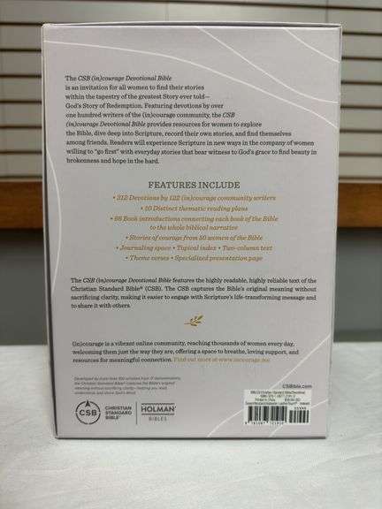 (In)courage Devotional Bible CSB Desert/Mustard/Alabaster Leather Touch