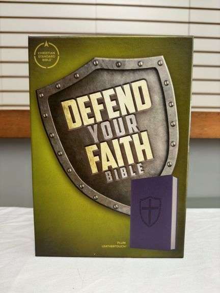 CSB Defend Your Faith Bible Plum Leathertouch